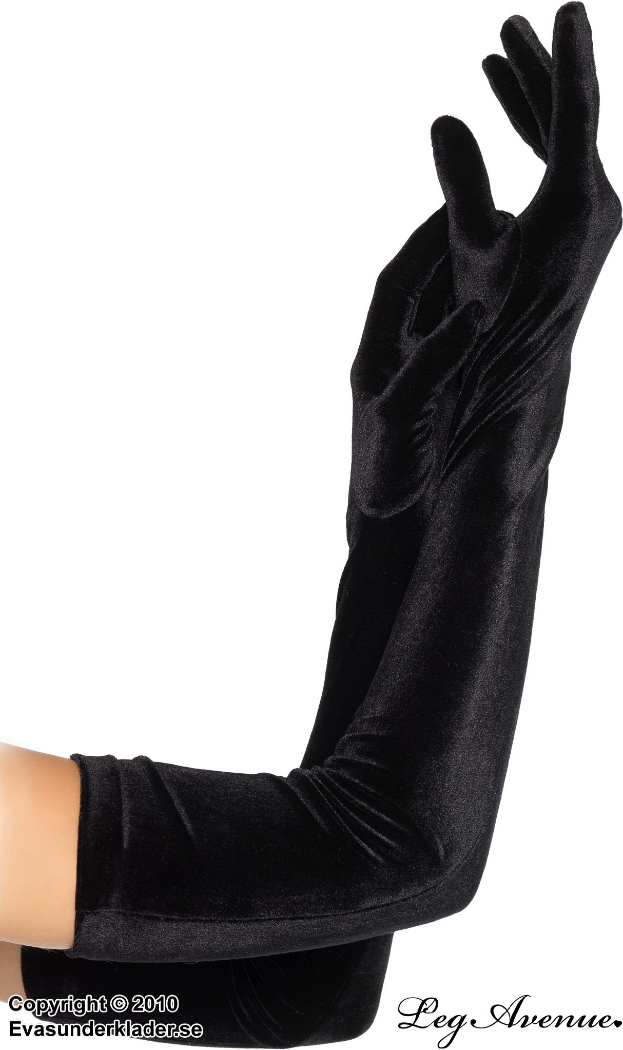 Long gloves, velvet
